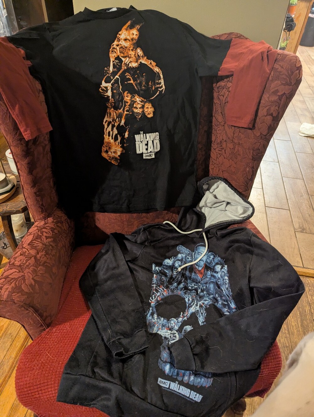 The Walking Dead AMC Graphic Tee - Black with Orange Print
